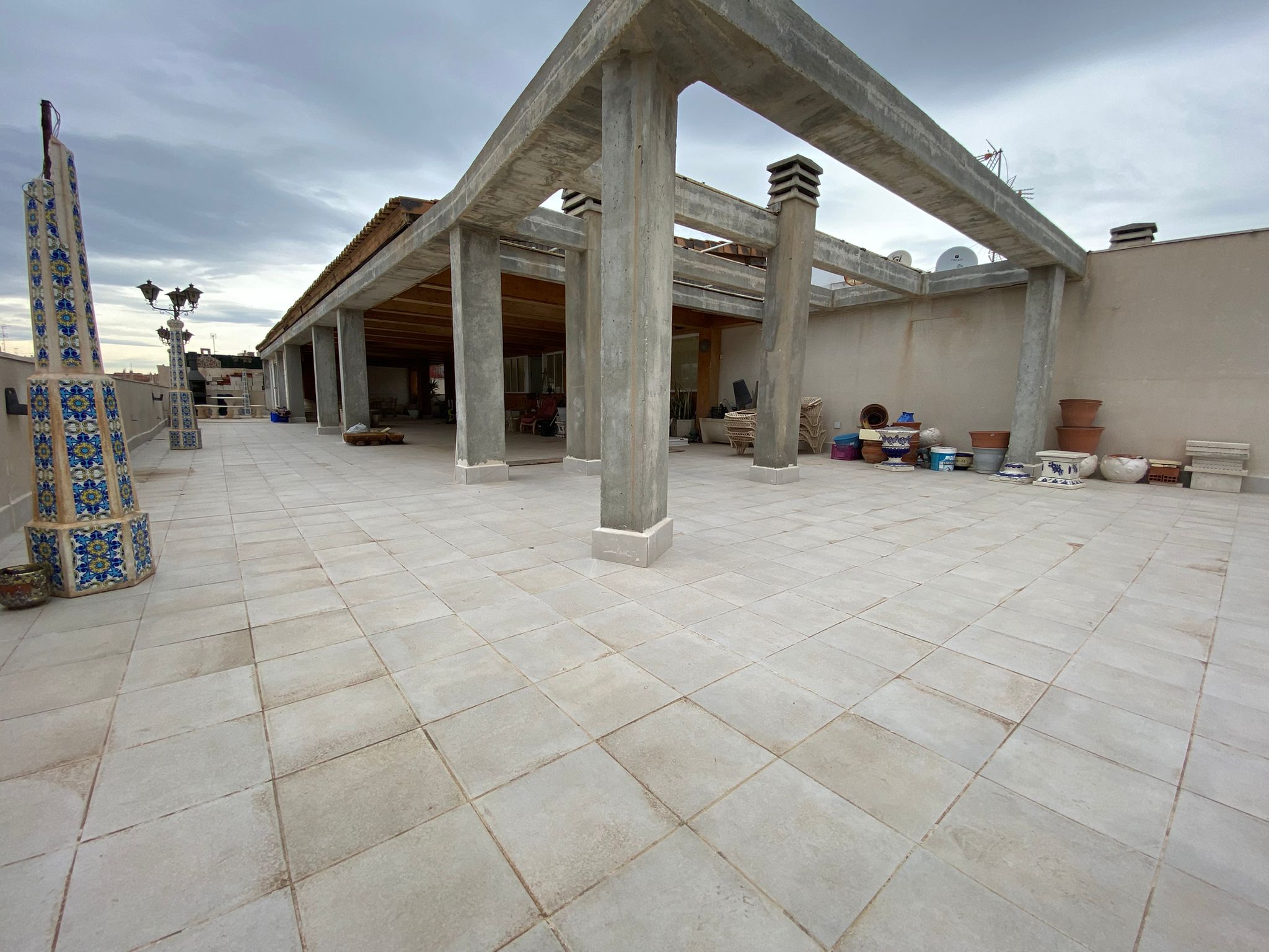 Terrace in penthouse for sale in Torrevieja
