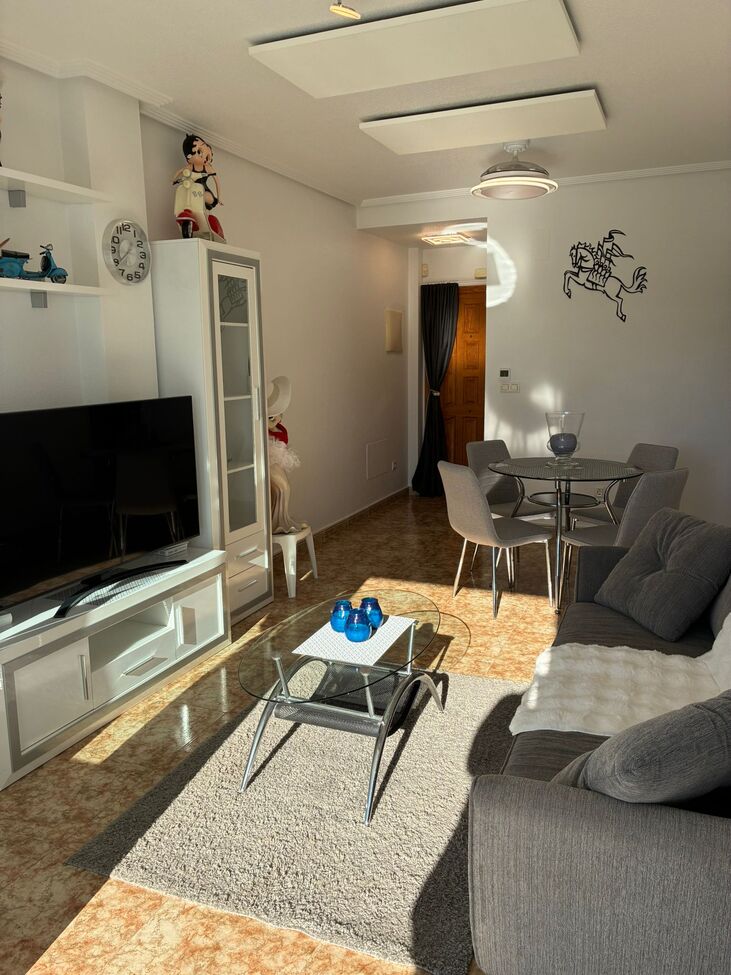 Terrace in apartment for sale in Punta Prima