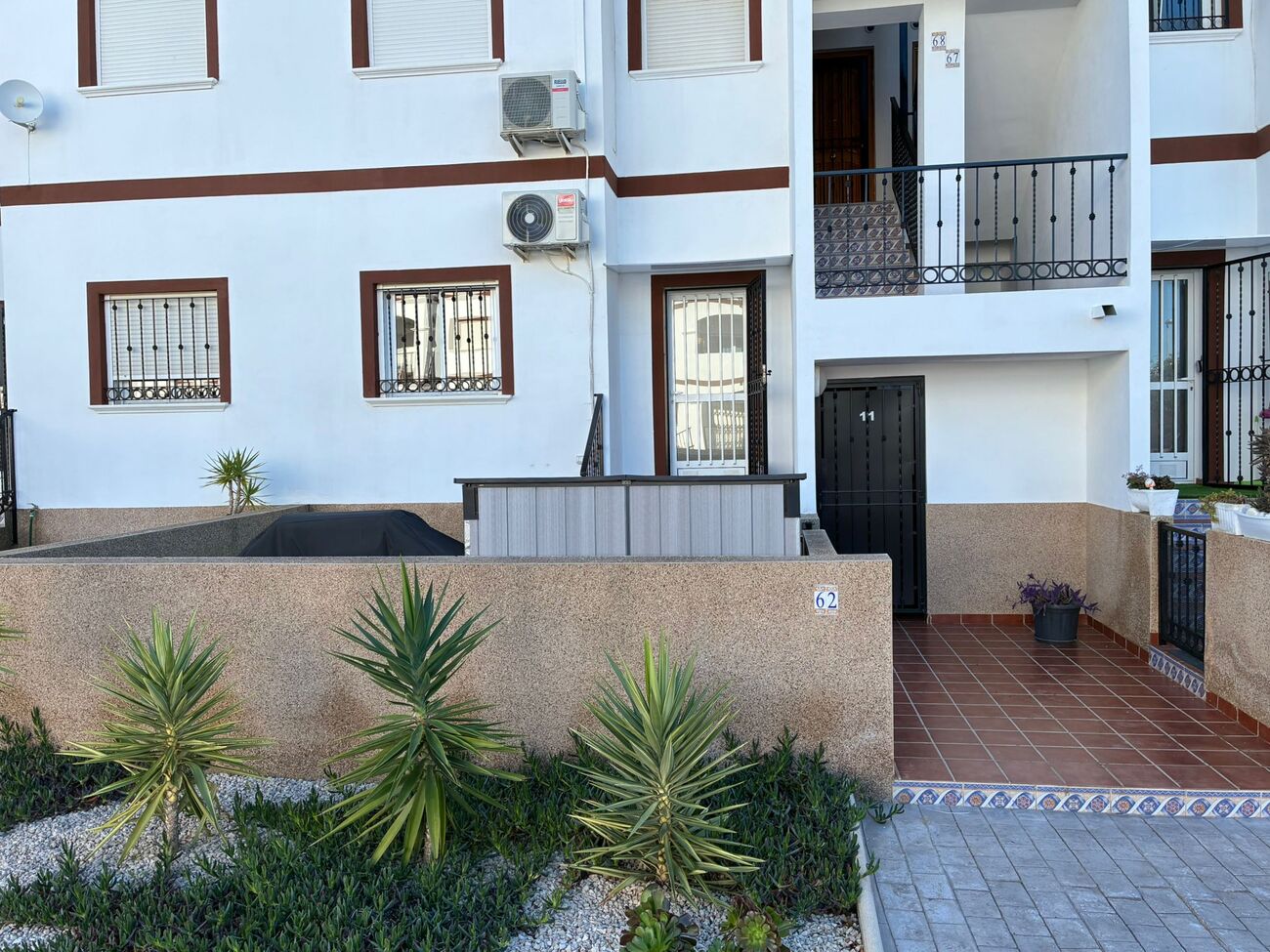 Pool area in apartment for sale in Punta Prima