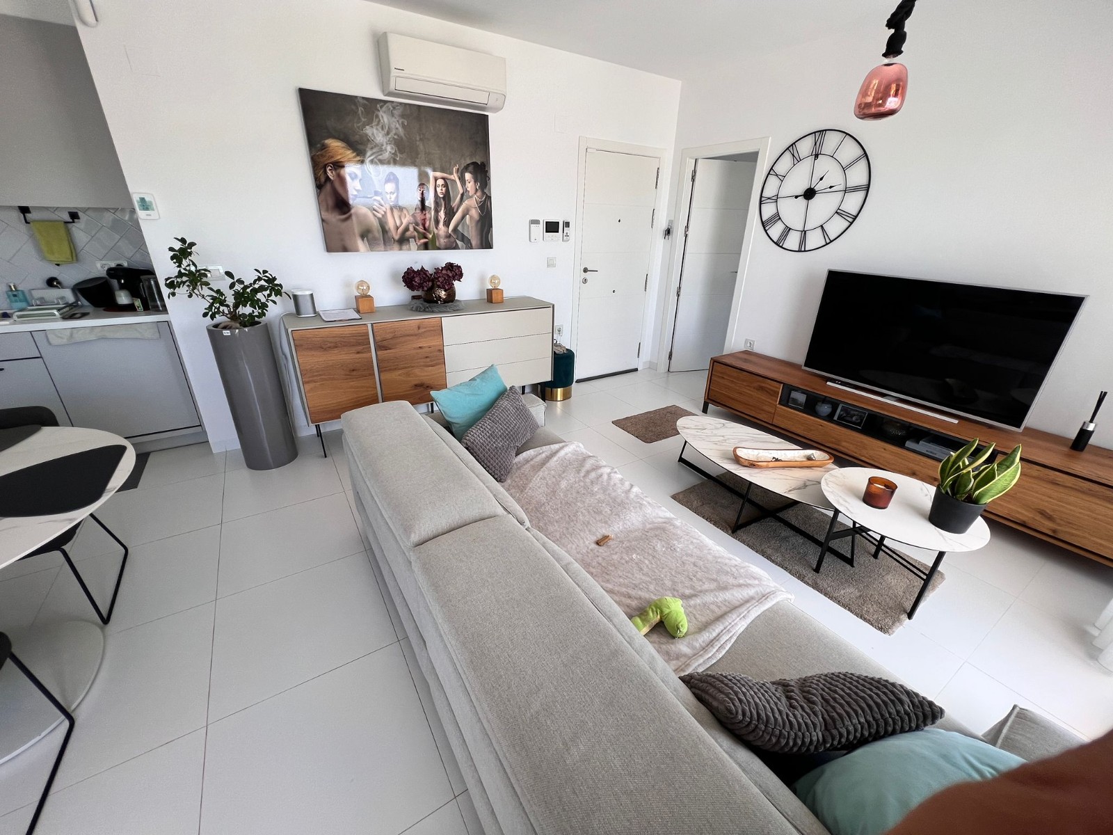 Pool area in apartment for sale in San Miguel de Salinas