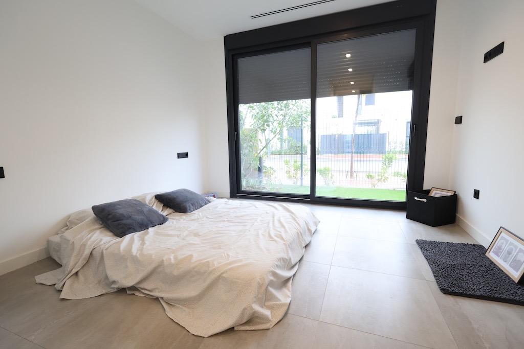 Pool area in villa for sale in Los Alcazares