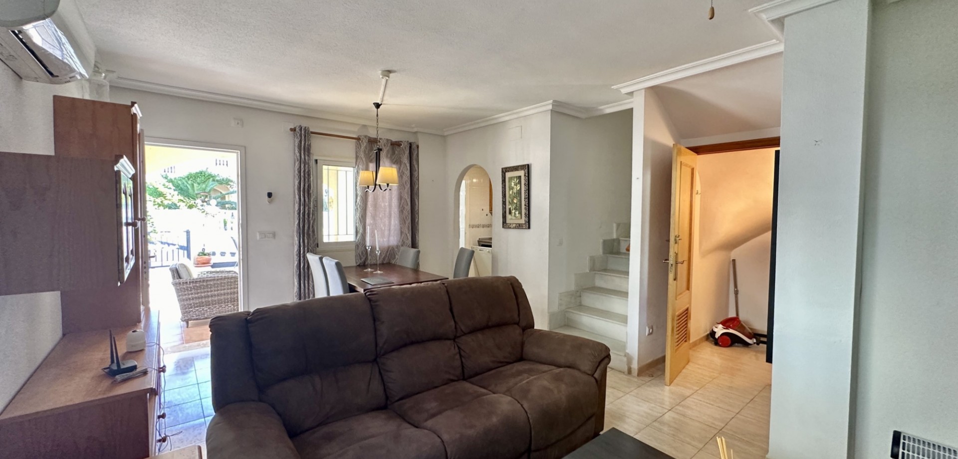Living room in duplex for sale in Orihuela Costa