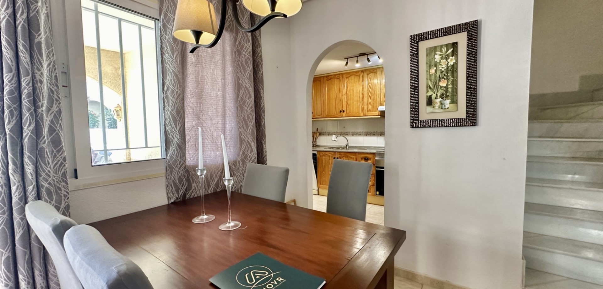 Dining area in duplex for sale in Orihuela Costa