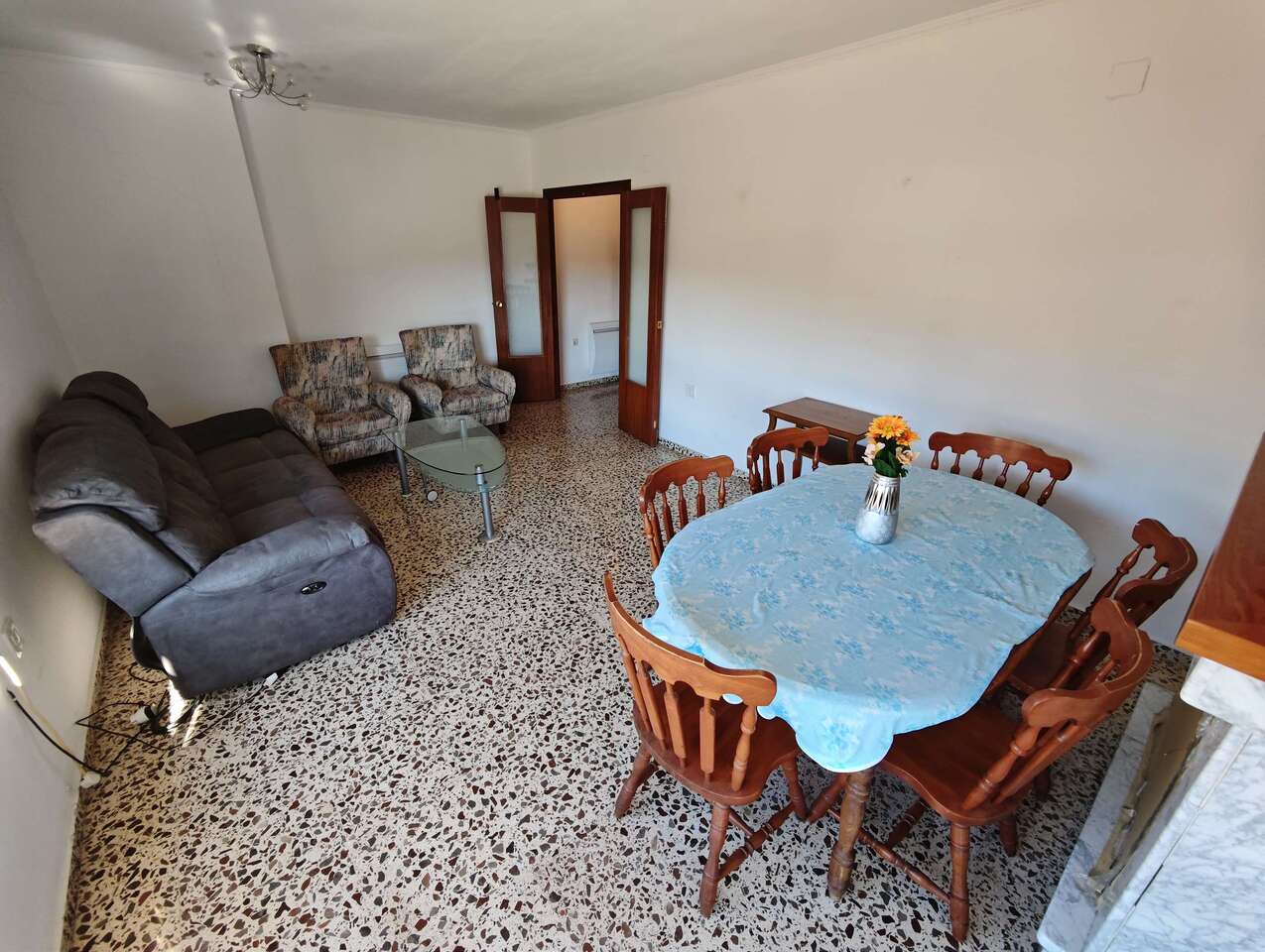 Pool area in apartment for sale in Salinas