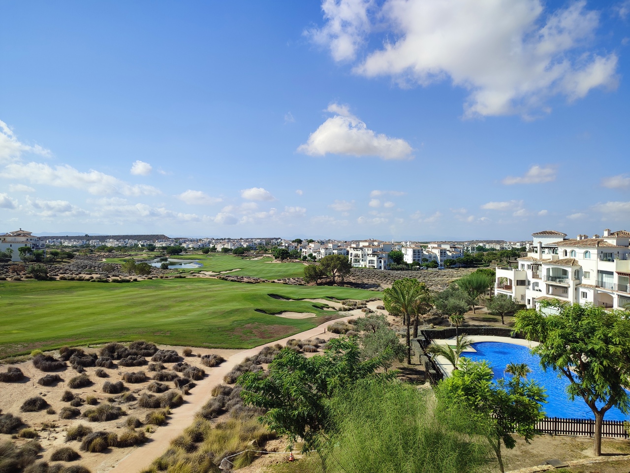 Terrace in apartment for sale in Hacienda Riquelme Golf Resort