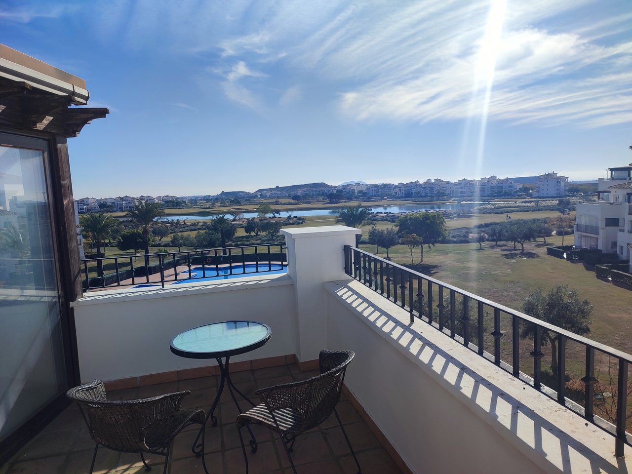 Pool area in apartment for sale in Hacienda Riquelme Golf Resort