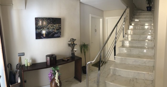 Pool area in bungalow for sale in javea