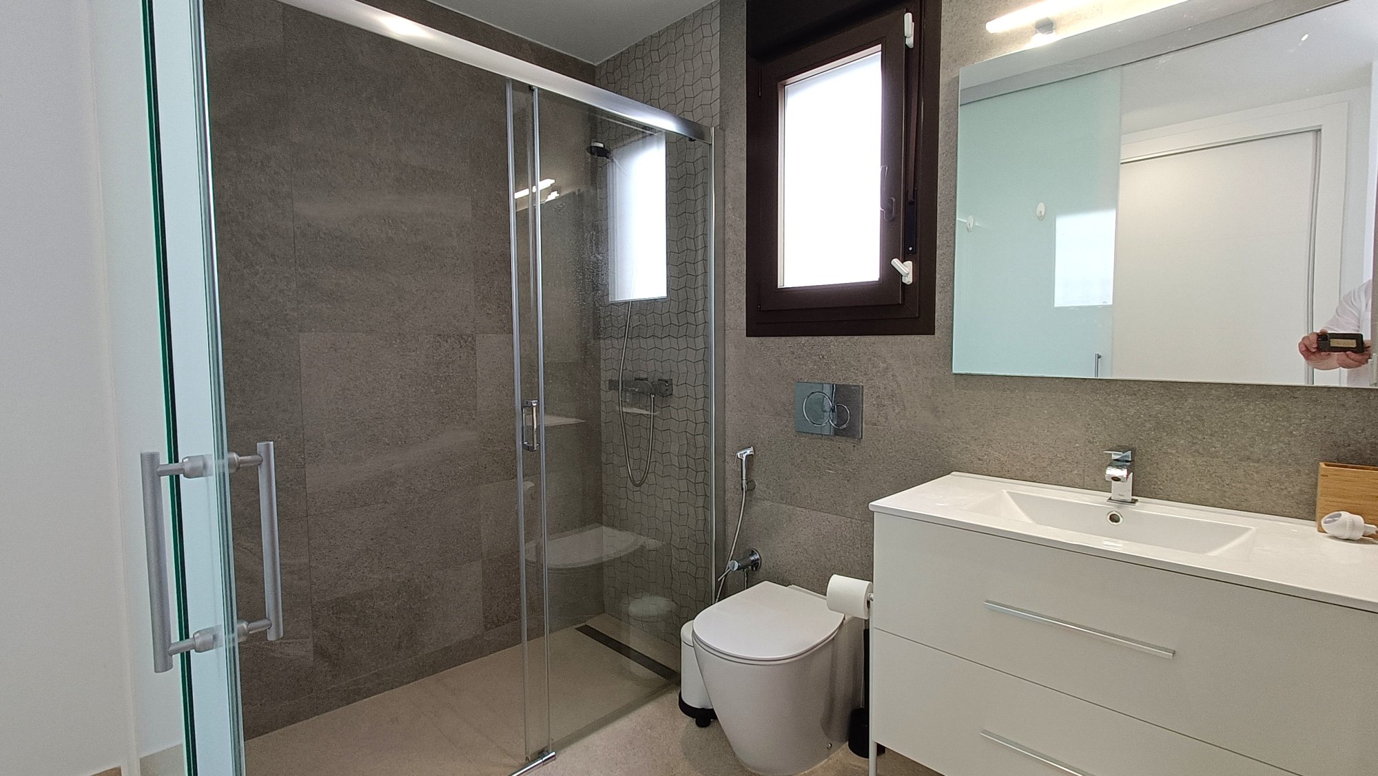 Pool area in villa for sale in Vistabella Golf Entre Naranjos