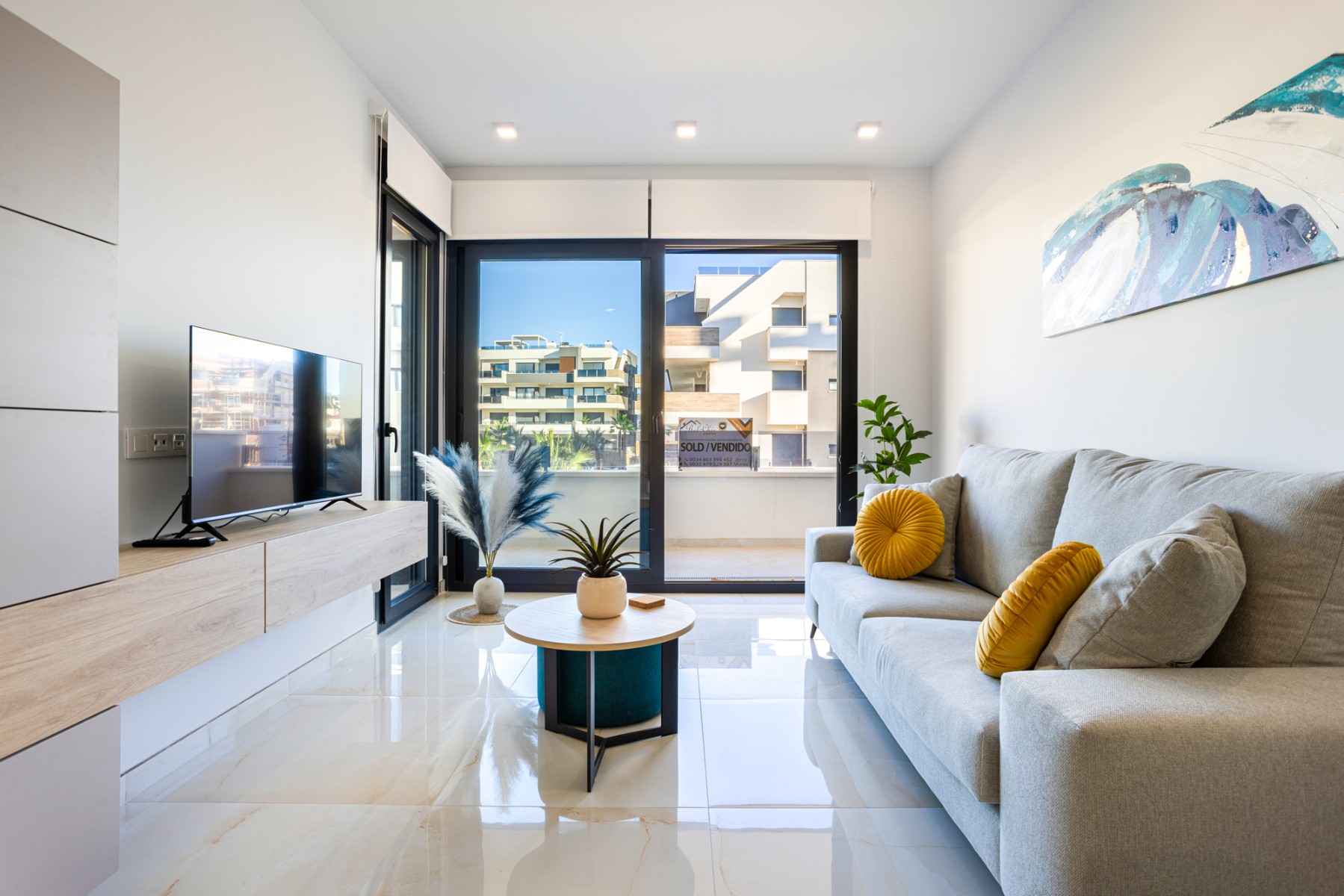 Living room in apartment for sale in Orihuela Costa