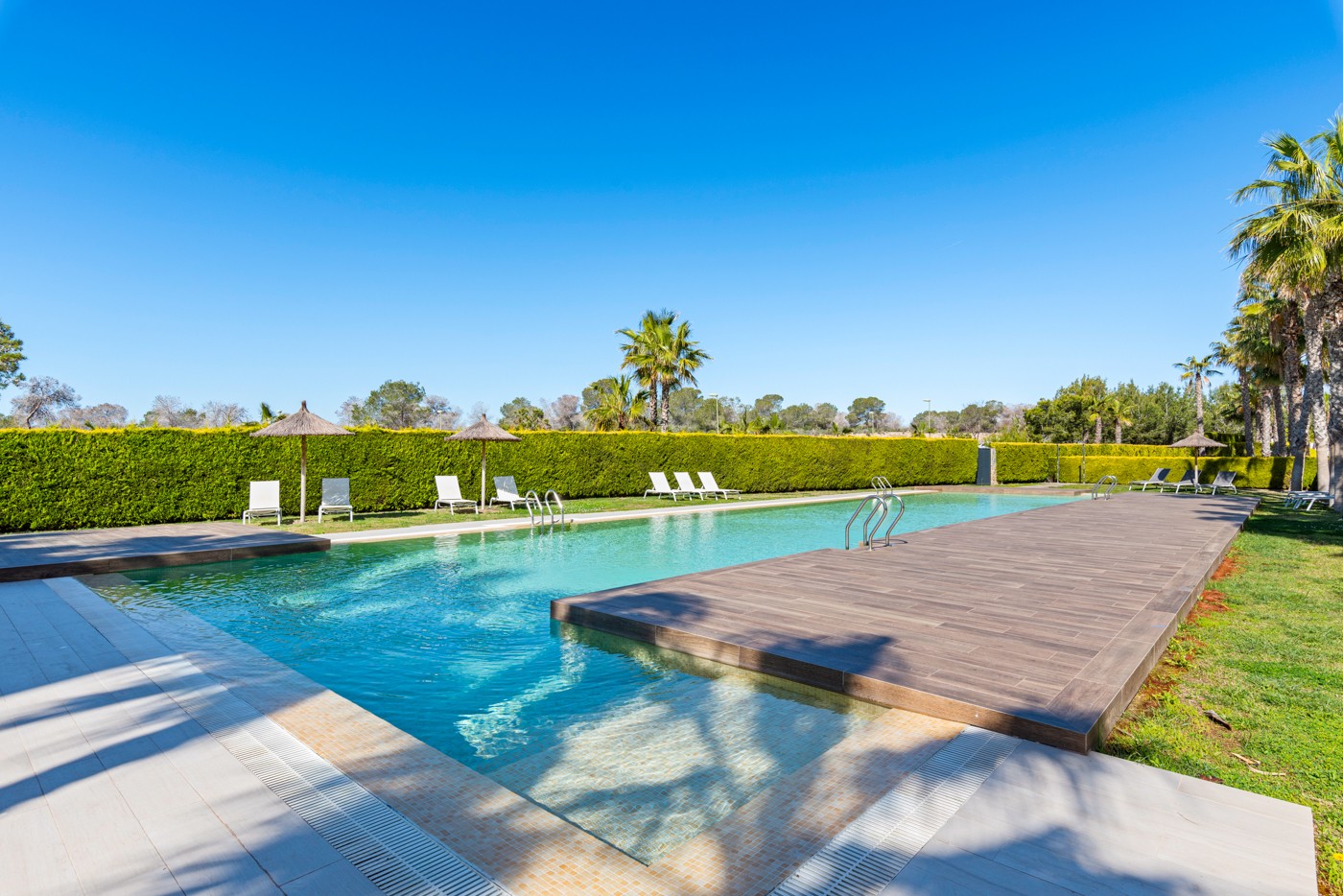 Pool area in apartment for sale in Orihuela