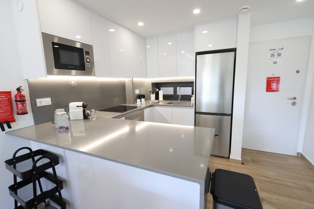 Pool area in apartment for sale in Orihuela Costa