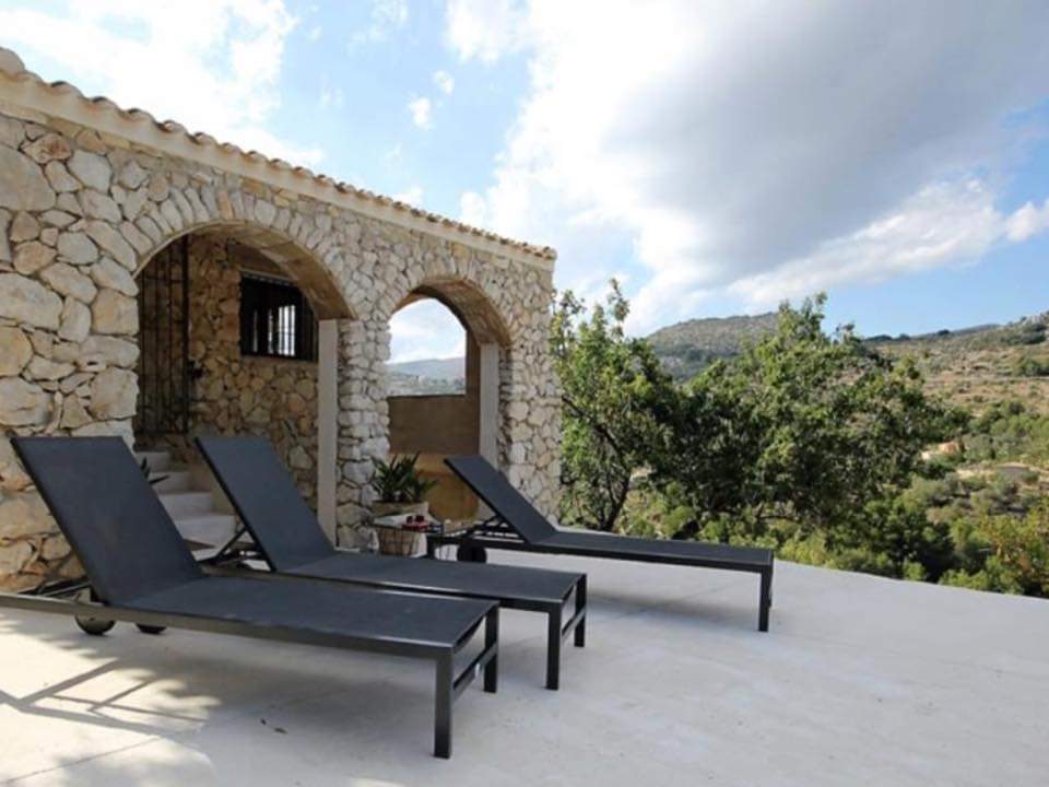 Living room in finca for sale in Tarbena