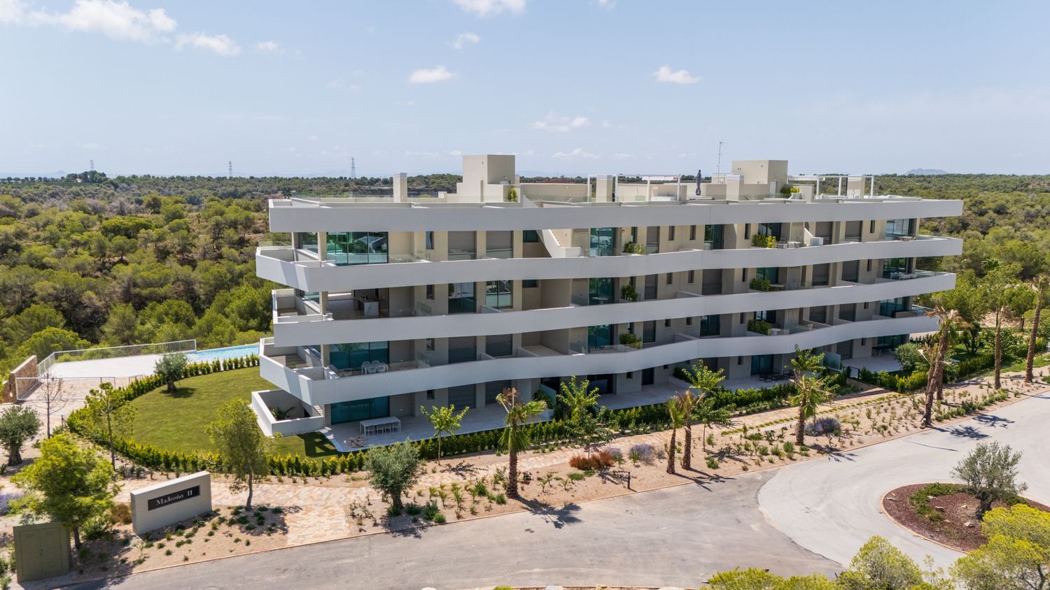 Pool area in apartment for sale in Orihuela