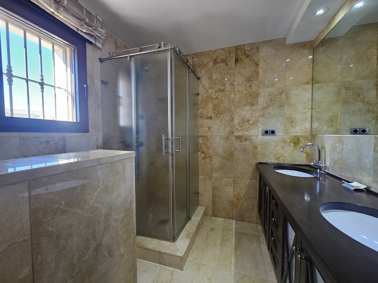Pool area in villa for sale in La Manga Club