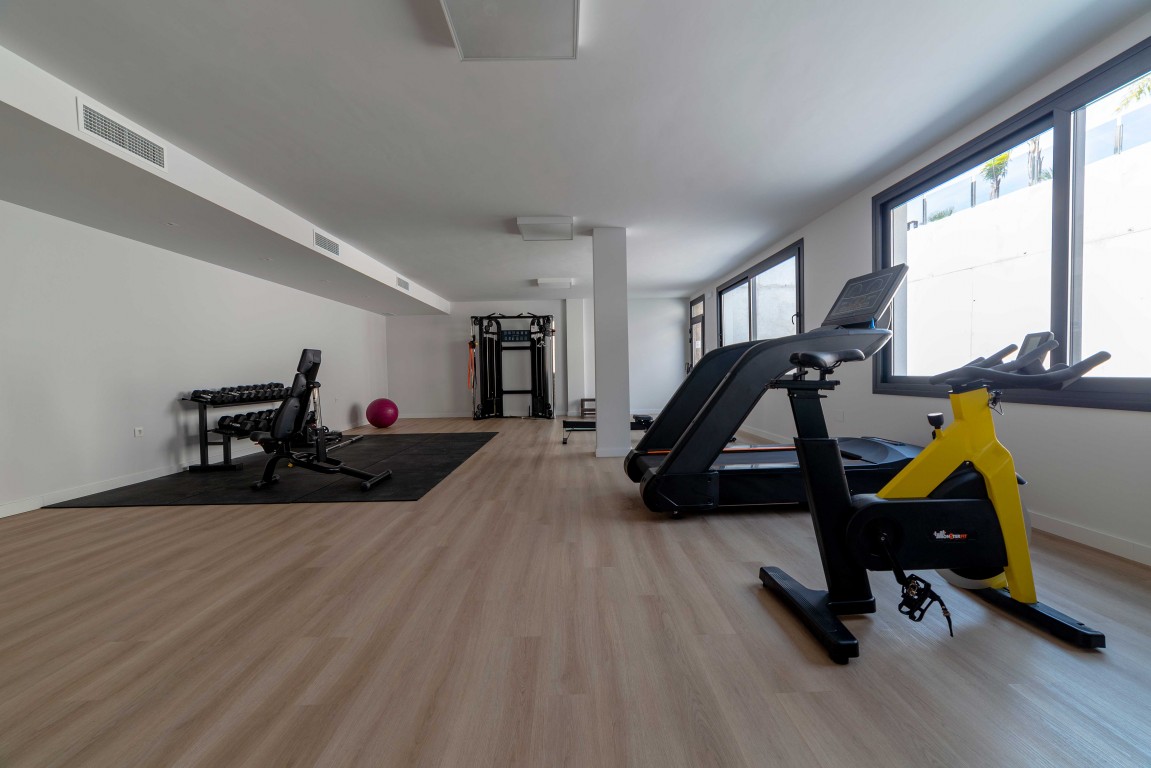 Pool area in apartment for sale in Playa Flamenca