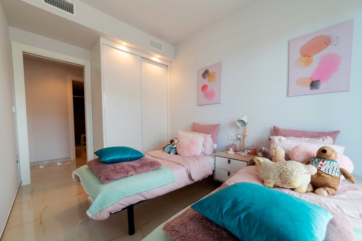 Pool area in apartment for sale in Playa Flamenca