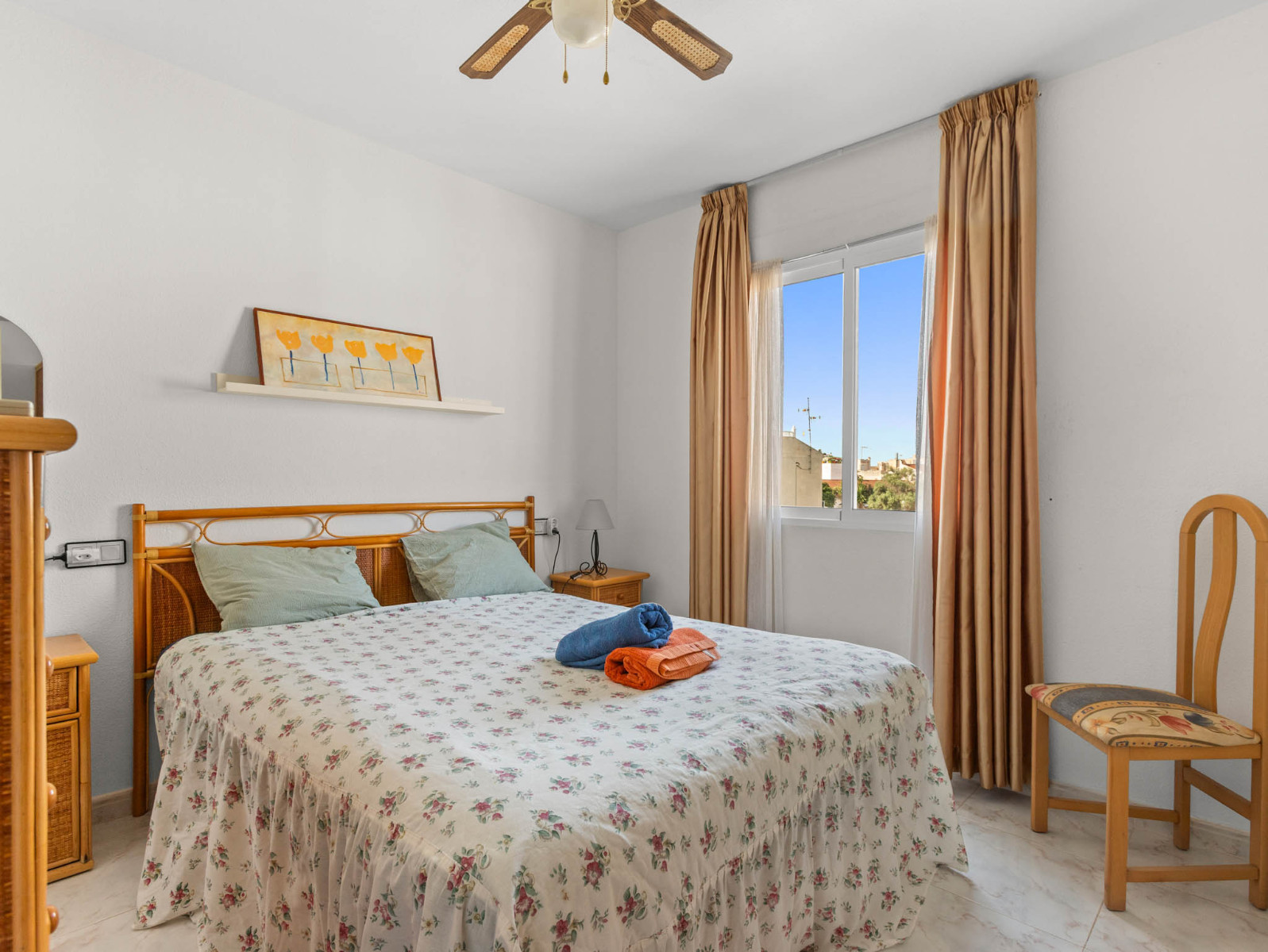 Pool area in bungalow for sale in Torrevieja