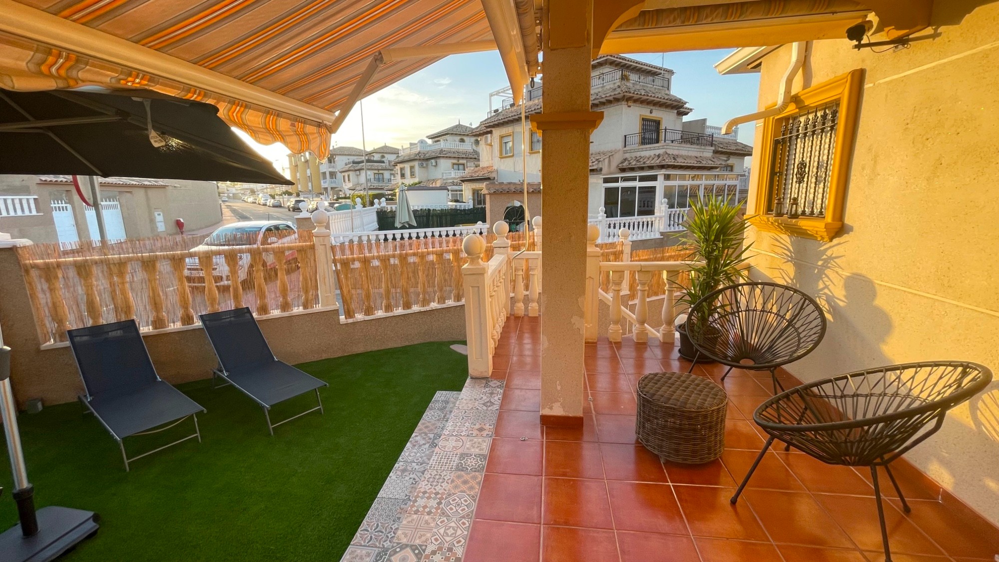 Pool area in terraced for sale in Orihuela Costa