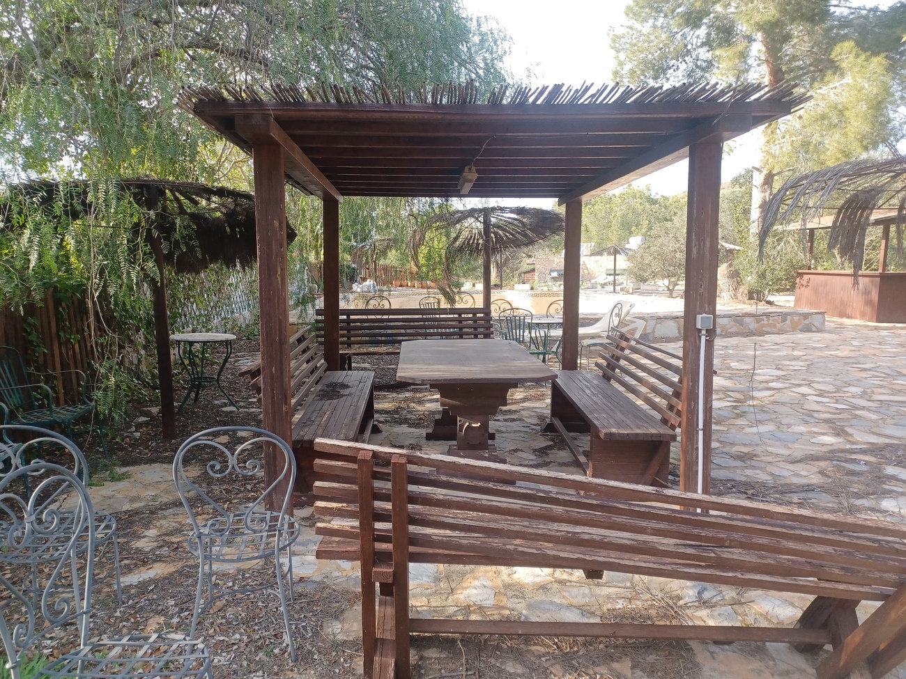 Pool area in finca for sale in Gea Y Truyols