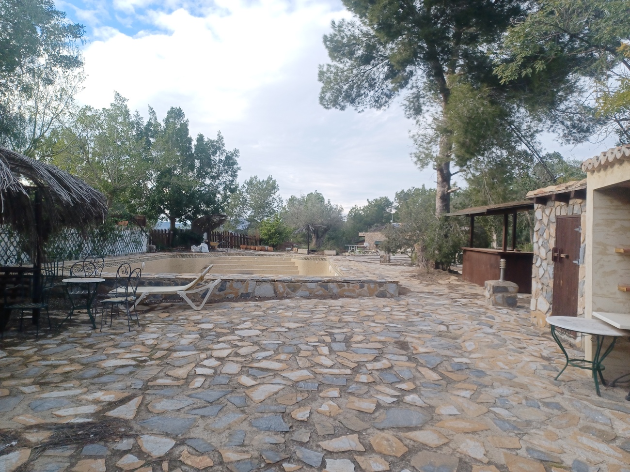 Pool area in finca for sale in Gea Y Truyols