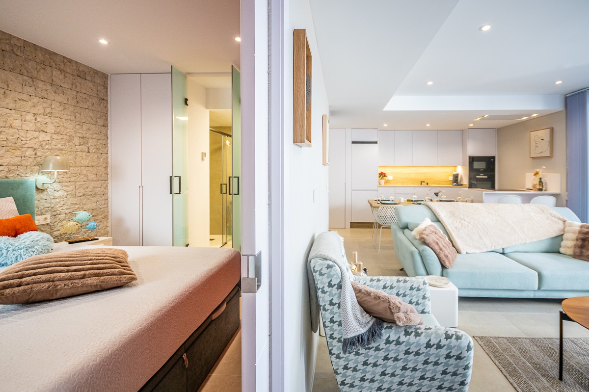 Bedroom in penthouse for sale in San Pedro del Pinatar