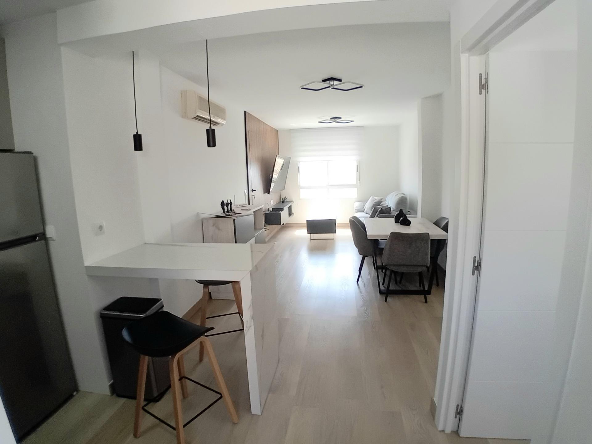 Dining area in apartment for sale in Mazarron