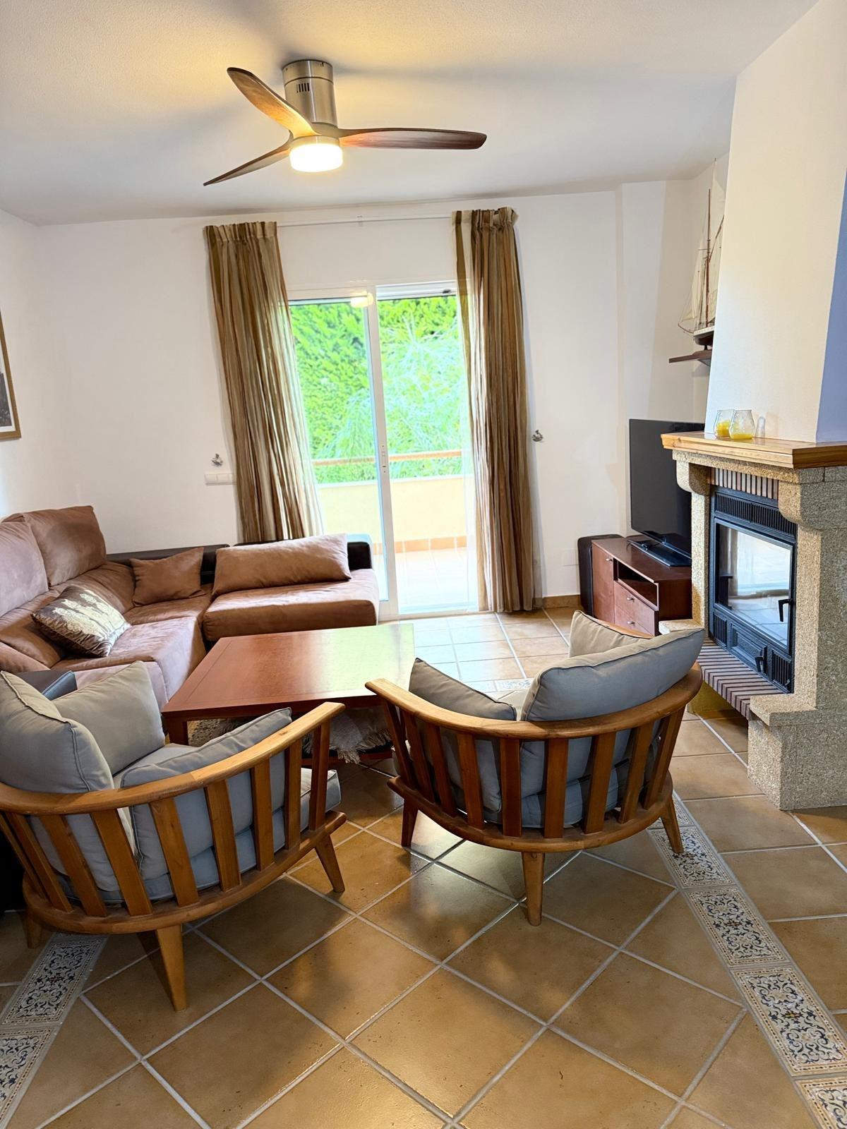 Pool area in villa for sale in Mazarron