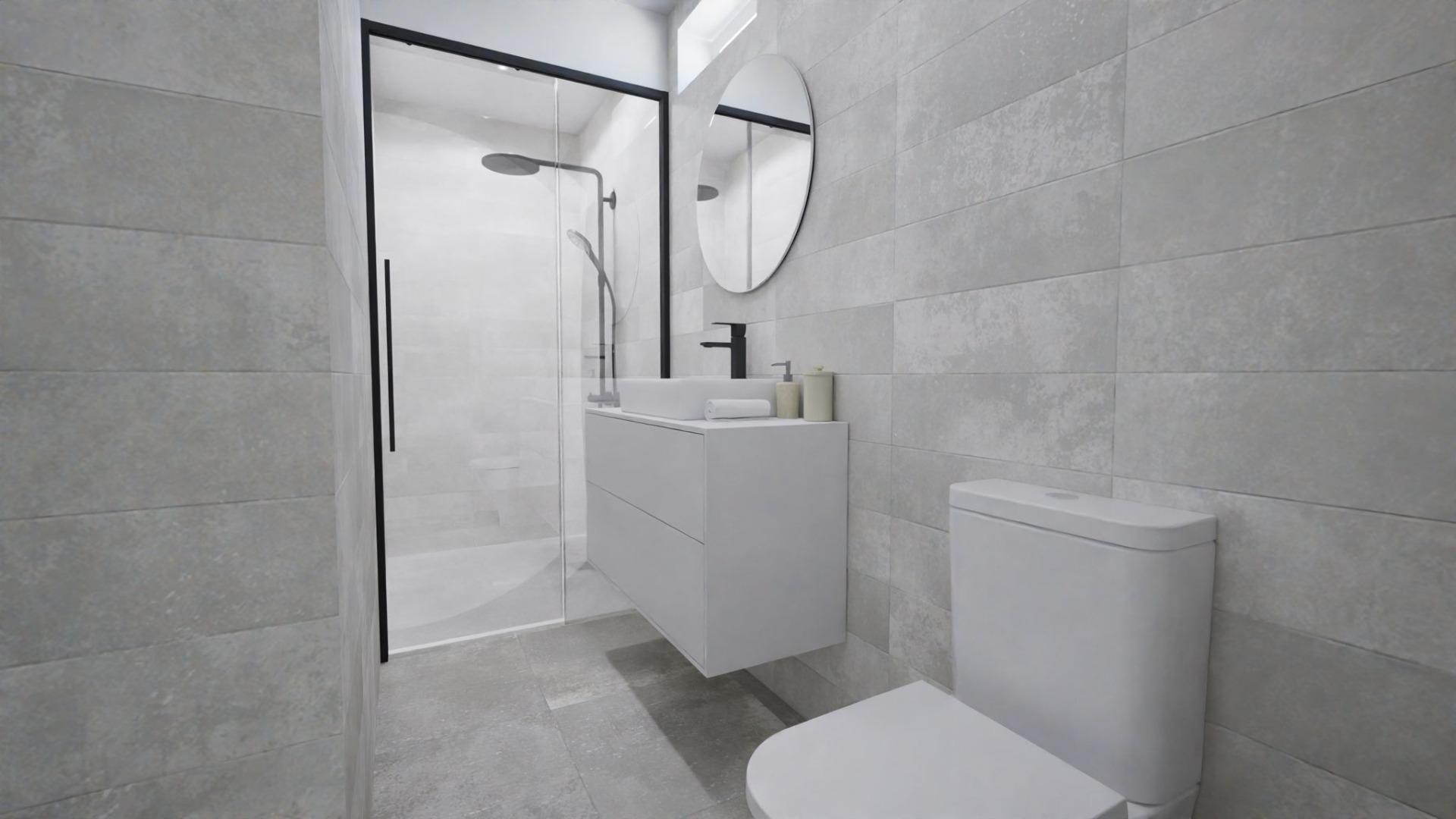 Bathroom in penthouse for sale in Torrevieja
