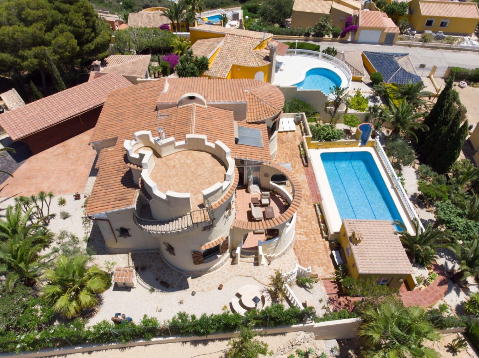 Pool area in villa for sale in Benitachell