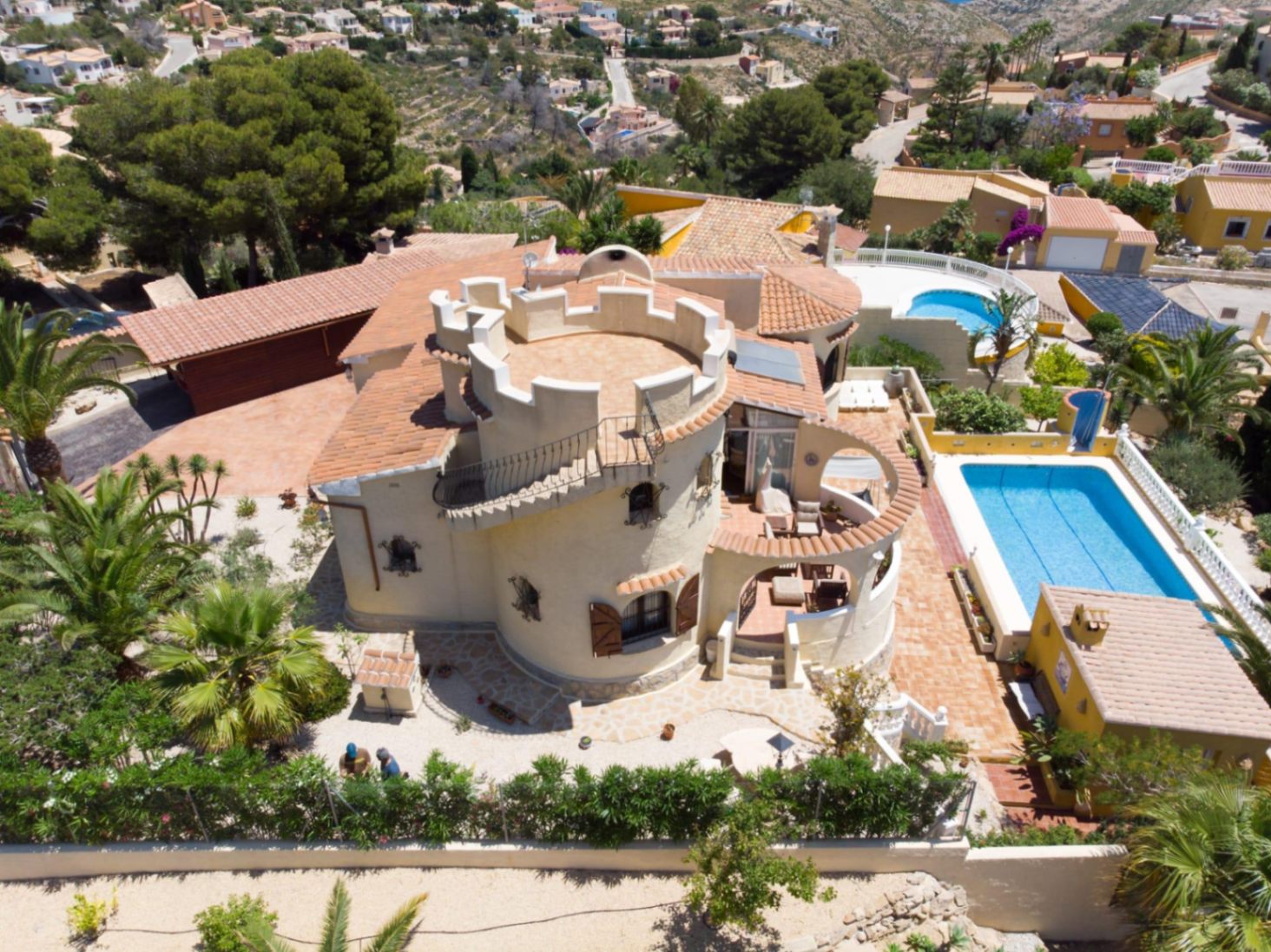 Pool area in villa for sale in Benitachell