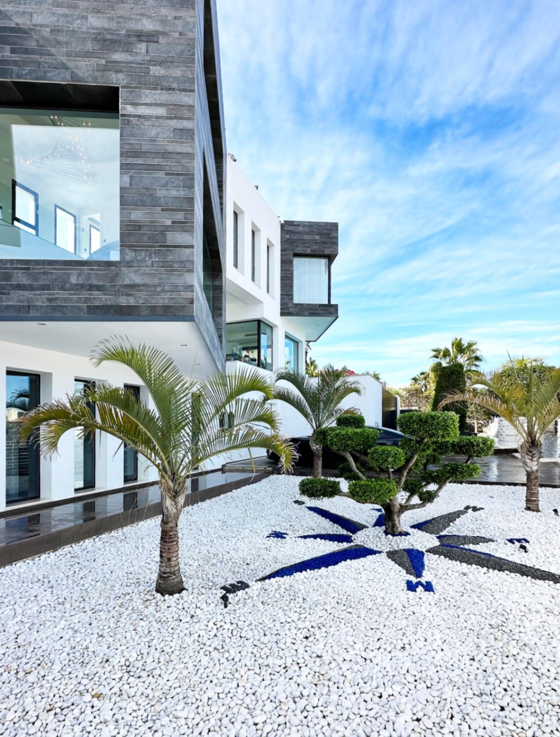 Pool area in villa for sale in javea