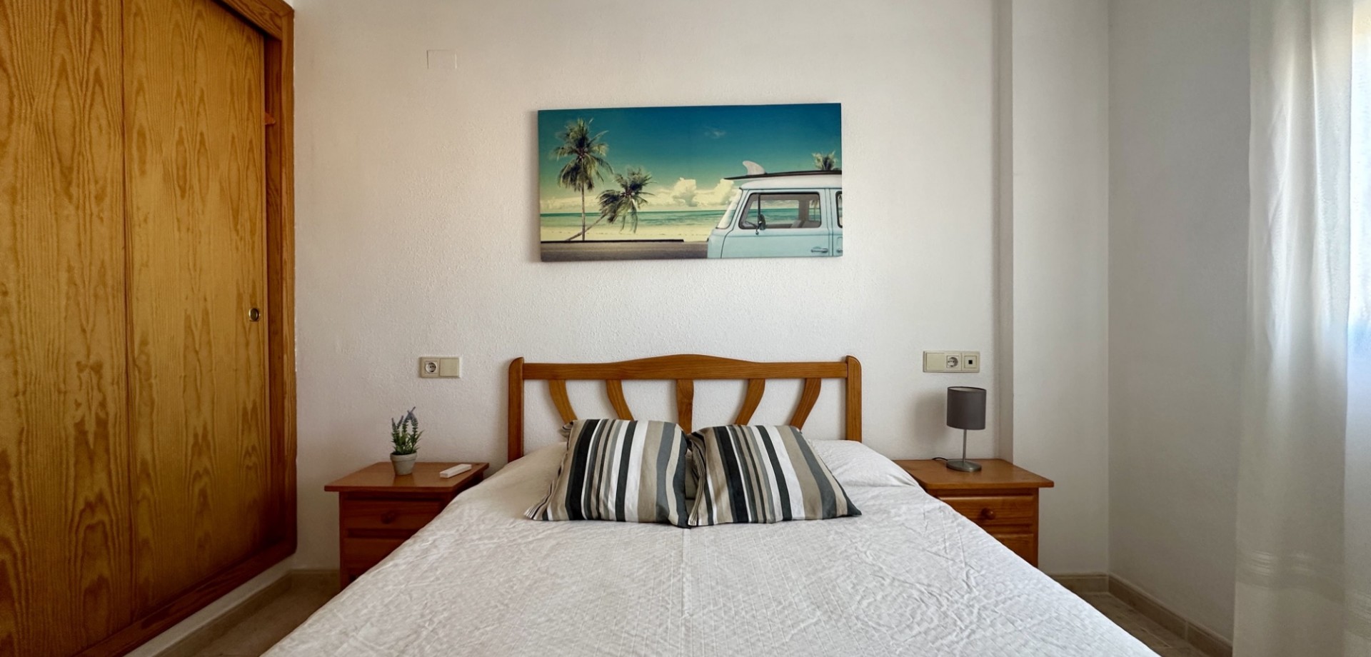 This bright and well-maintained apartment is located on the third floor of a modern building in the
