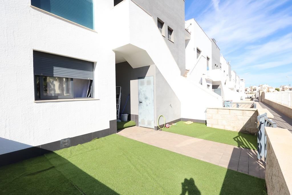 Pool area in bungalow for sale in Orihuela Costa