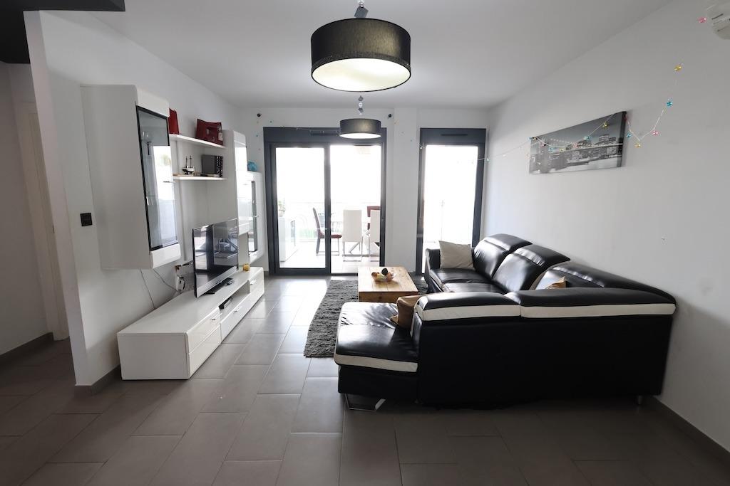 Pool area in bungalow for sale in Orihuela Costa