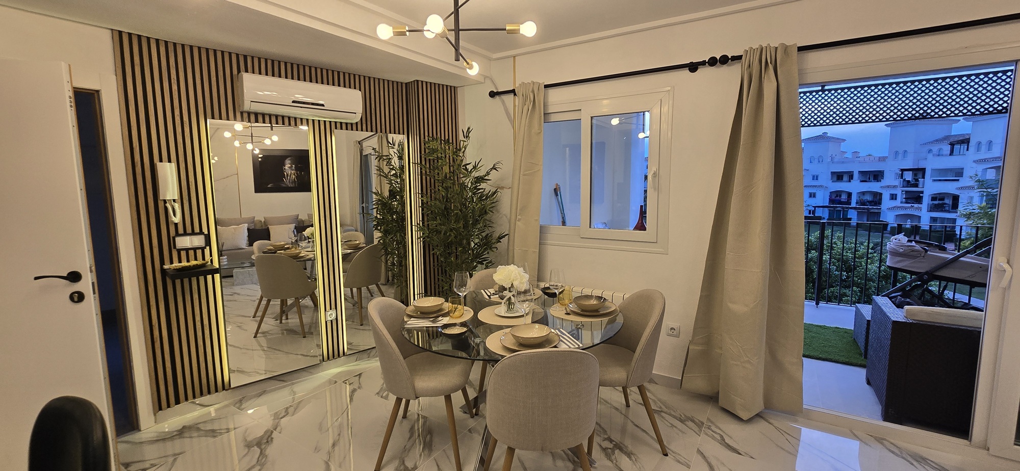 Living room in apartment for sale in Hacienda Riquelme Golf Resort