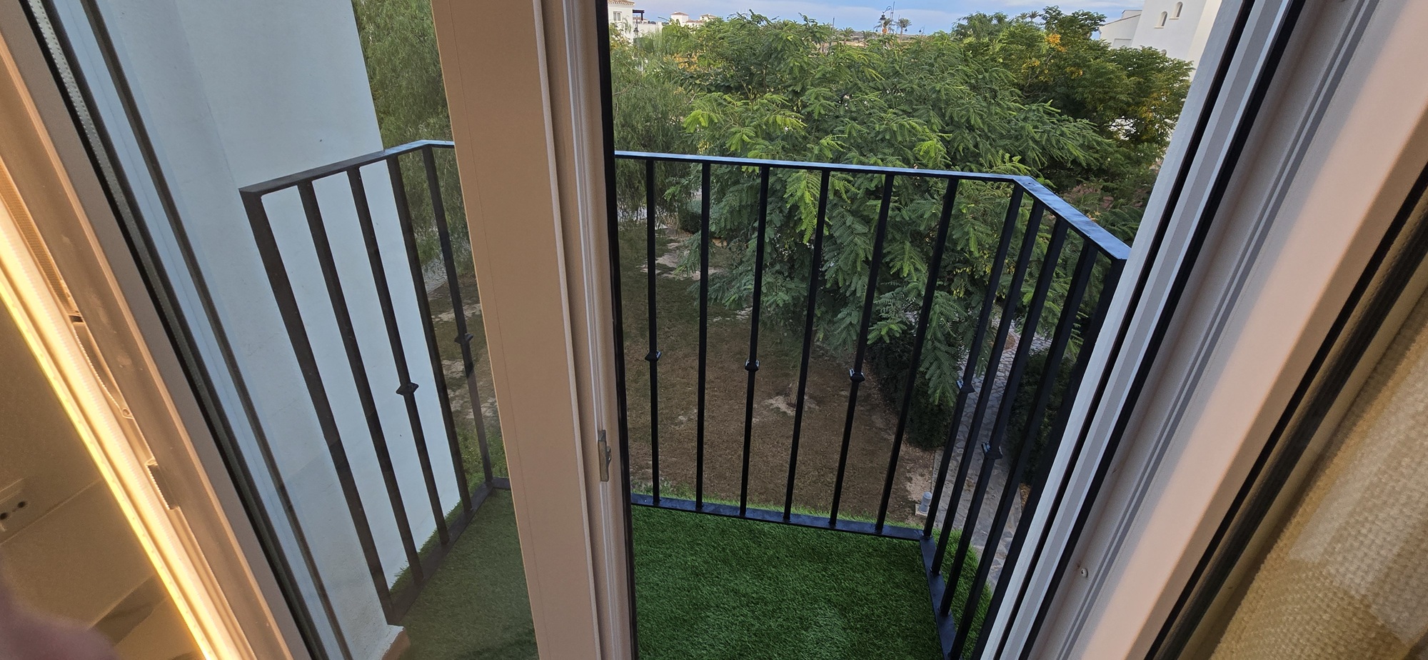 Garden in apartment for sale in Hacienda Riquelme Golf Resort