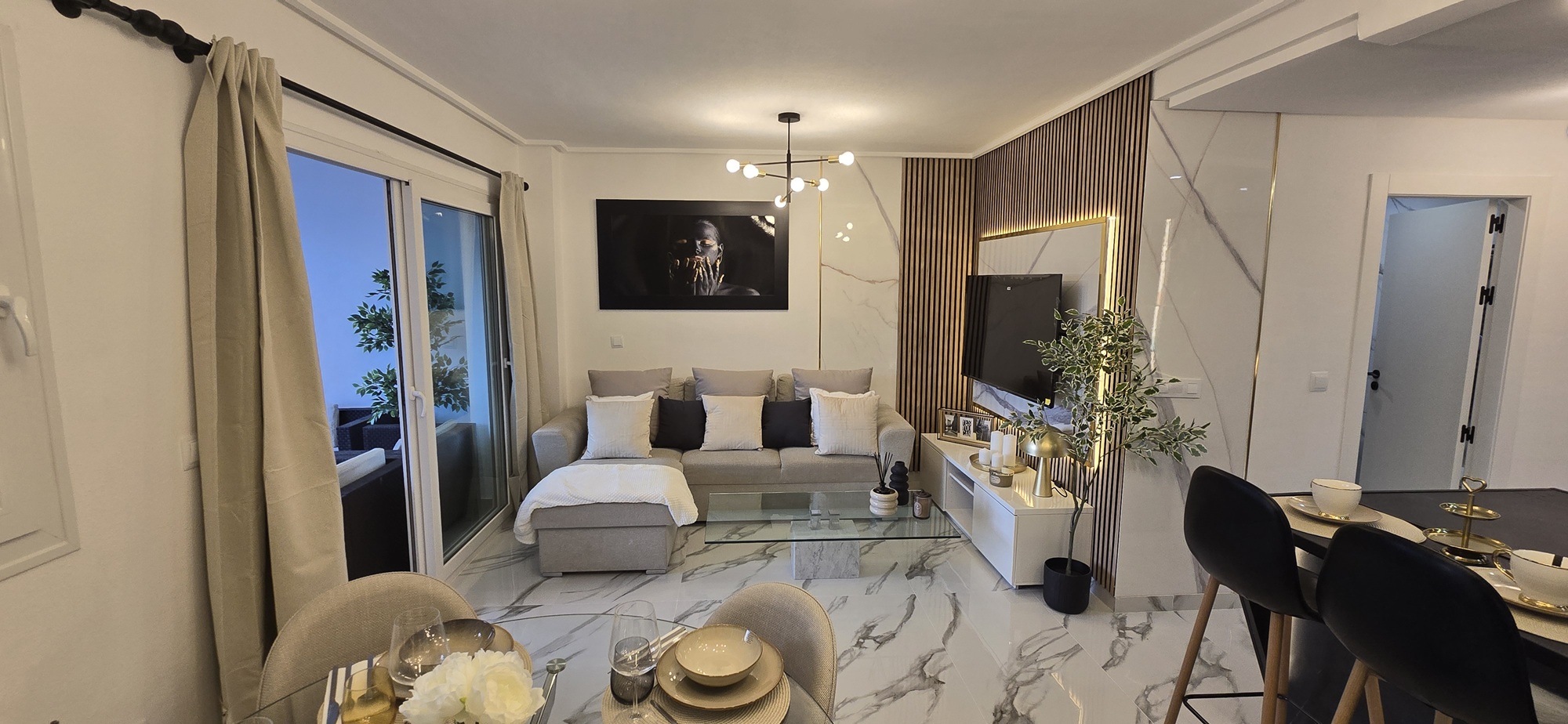 Pool area in apartment for sale in Hacienda Riquelme Golf Resort