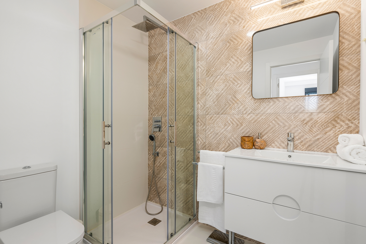 Pool area in apartment for sale in San Miguel de Salinas