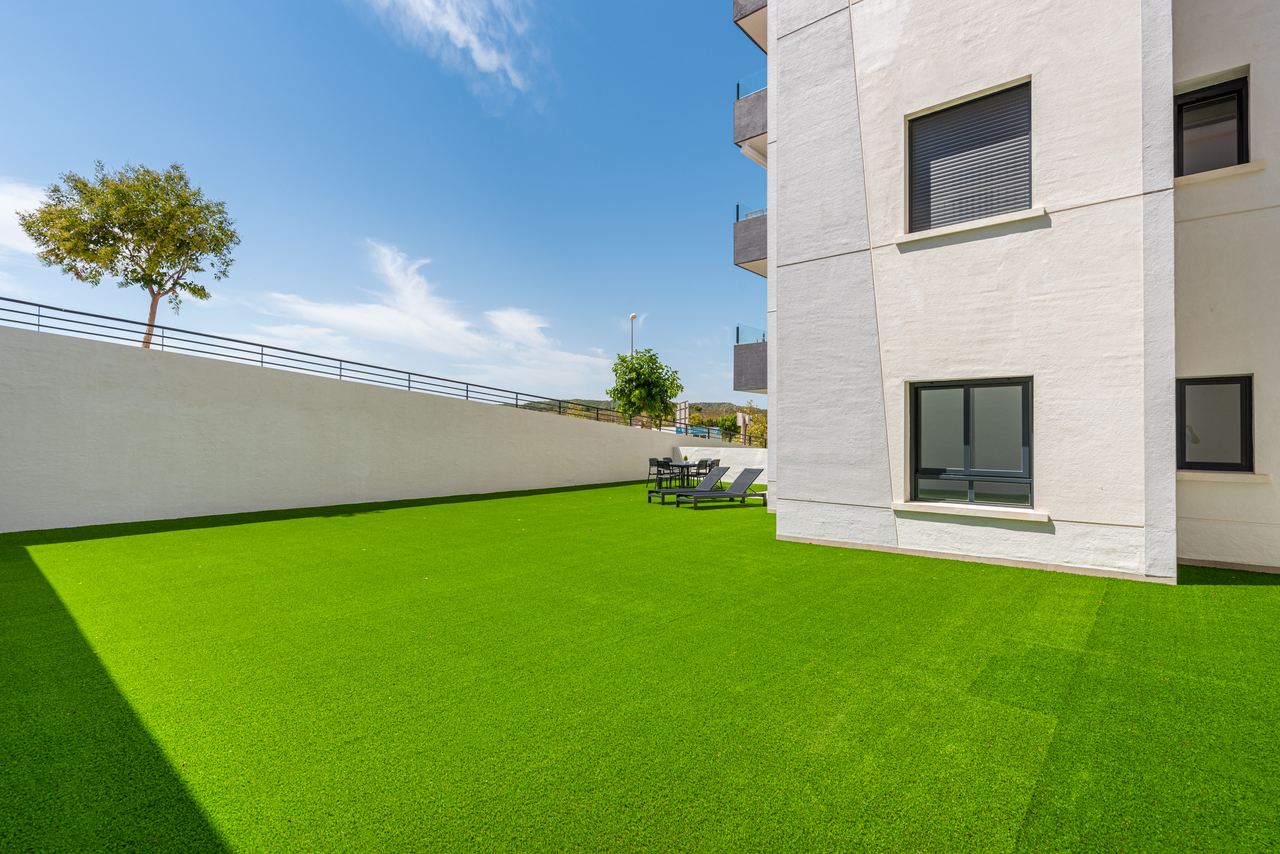 Pool area in apartment for sale in San Miguel de Salinas