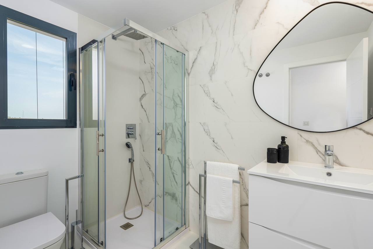 Master bedroom in apartment for sale in San Miguel de Salinas