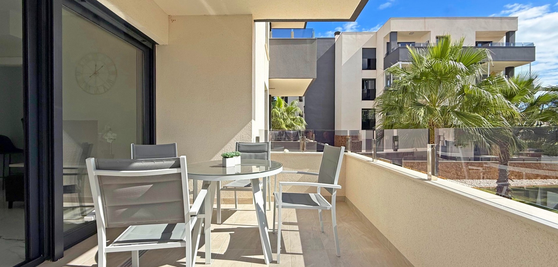 Pool area in apartment for sale in Orihuela Costa