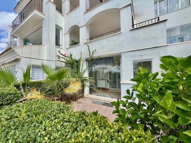 Master bedroom in apartment for sale in Hacienda Riquelme Golf Resort
