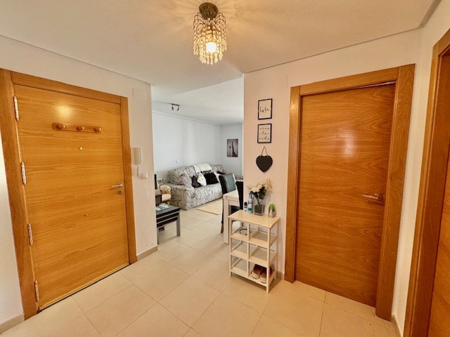 Terrace in apartment for sale in Hacienda Riquelme Golf Resort