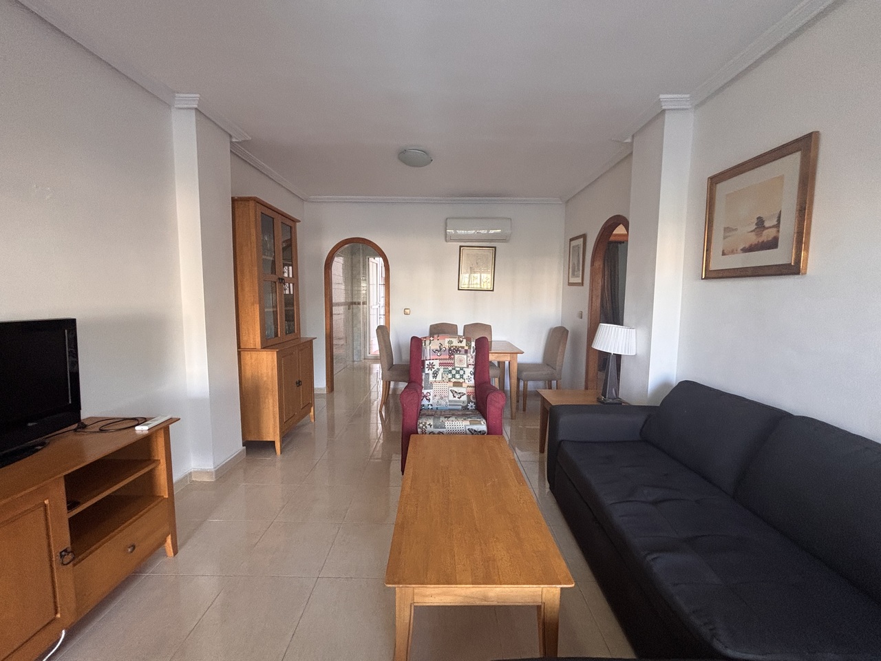 Dining area in apartment for sale in Cabo Roig