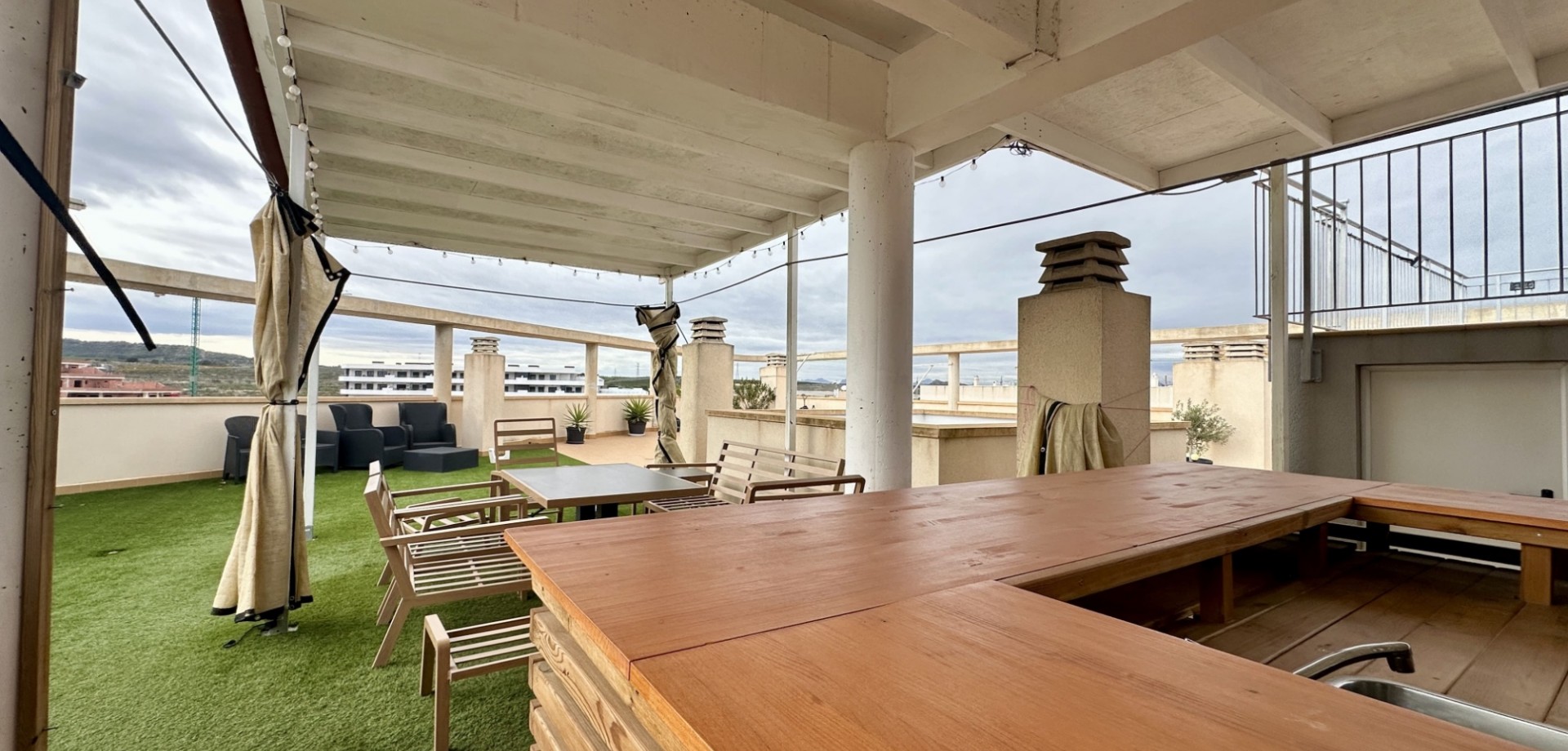 Living room in apartment for sale in San Miguel de Salinas