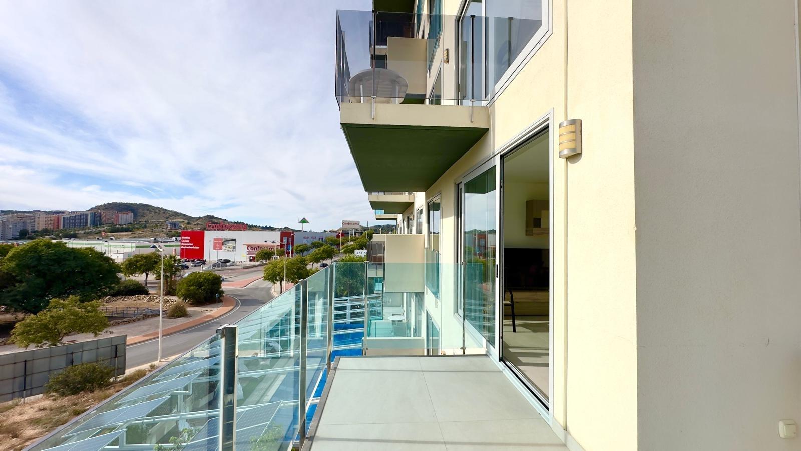 Pool area in apartment for sale in Finestrat