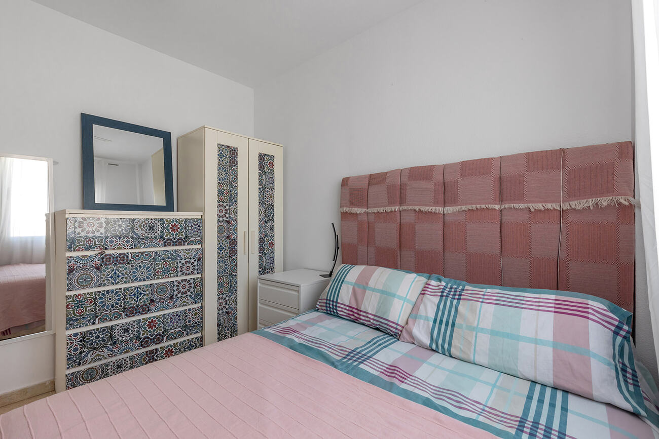 Pool area in bungalow for sale in Orihuela Costa