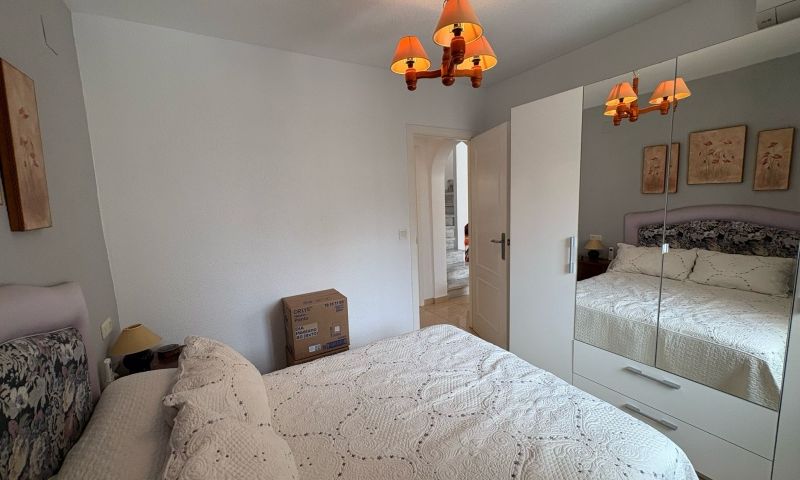 Pool area in duplex for sale in Torrevieja