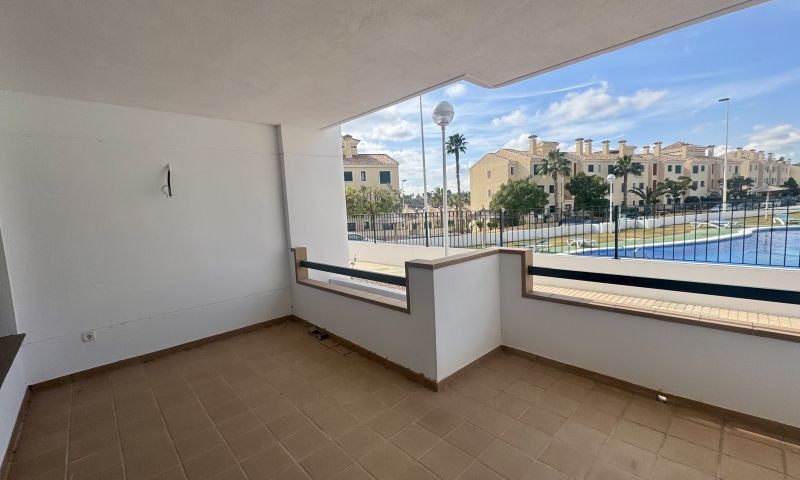 Pool area in apartment for sale in Orihuela Costa