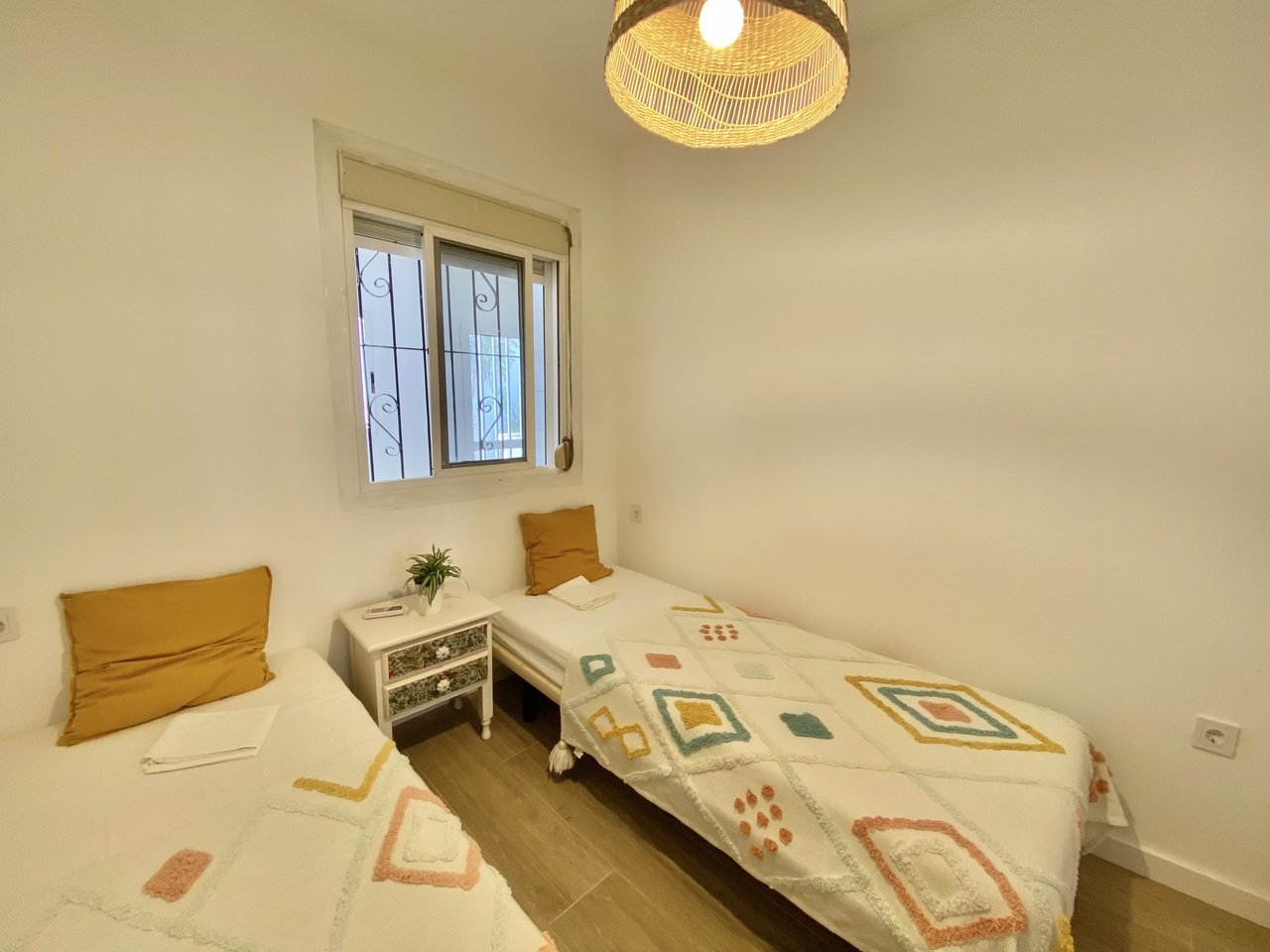 Pool area in bungalow for sale in Playa Flamenca